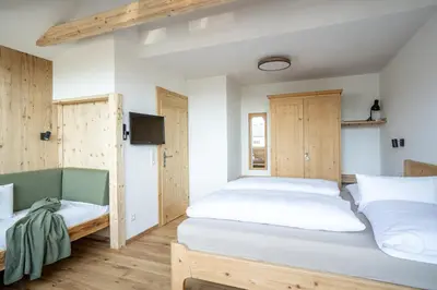 Ein Bett oder Betten in einem Zimmer der Unterkunft Rücklhof