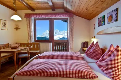 Ein Bett oder Betten in einem Zimmer der Unterkunft Rücklhof