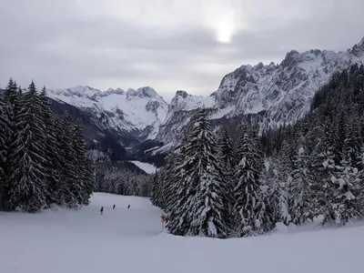 Dachstein view ski apartment im Winter