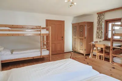 Ein Bett oder Betten in einem Zimmer der Unterkunft Ferienwohnung Schaupphof