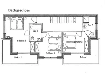 Grundriss der Unterkunft SonnenChalet Werfenweng