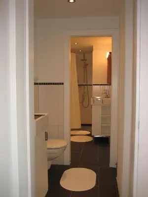 Ein Badezimmer in der Unterkunft gartenhouse