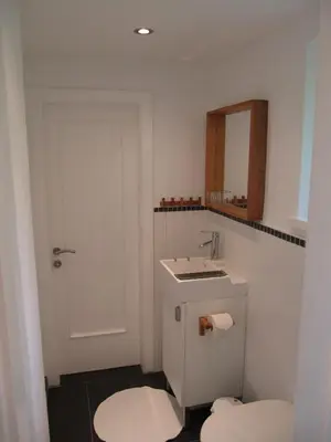 Ein Badezimmer in der Unterkunft gartenhouse