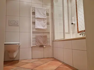 Ein Badezimmer in der Unterkunft Das Geringer