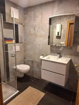 Ein Badezimmer in der Unterkunft Haus Untermühle