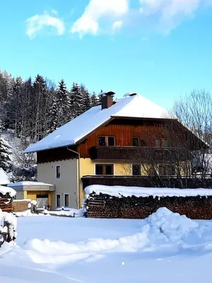 Haus Untermühle im Winter