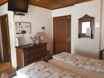 Ein Bett oder Betten in einem Zimmer der Unterkunft Hiasl Stubn