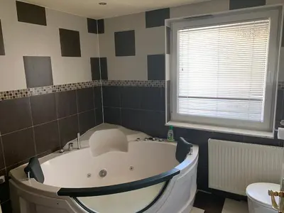 Ein Badezimmer in der Unterkunft Nexi s Appartement an der Enns 9
