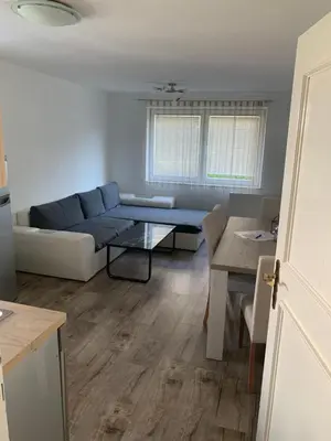 Ein Sitzbereich in der Unterkunft Nexi s Appartement an der Enns 9