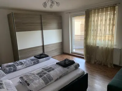 Ein Bett oder Betten in einem Zimmer der Unterkunft Nexis Apartment 10