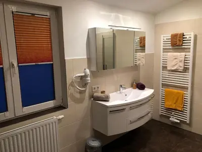 Ein Badezimmer in der Unterkunft Appartementhaus Schütter
