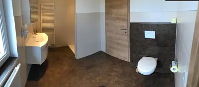 Ein Badezimmer in der Unterkunft Appartementhaus Schütter