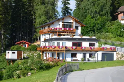 Das Gebäude in dem sich die Ferienwohnung befindet