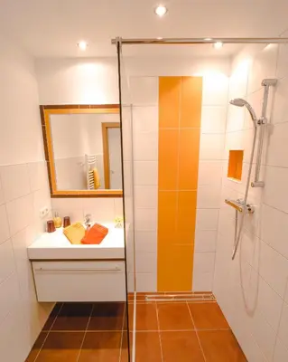 Ein Badezimmer in der Unterkunft Haus Wöhrer / Appartement Fischbacher