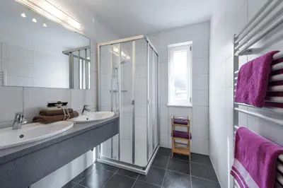 Ein Badezimmer in der Unterkunft Appartements Zahnleiten