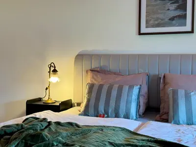 Ein Bett oder Betten in einem Zimmer der Unterkunft Ferienwohnung Conny