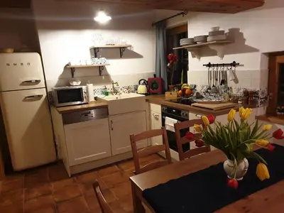 Küche/Küchenzeile in der Unterkunft Appartement Emilia