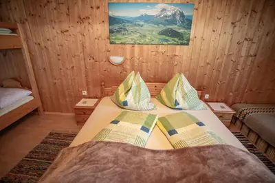 Ein Bett oder Betten in einem Zimmer der Unterkunft Buchmann Lehen