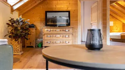 TV/Unterhaltungsangebot in der Unterkunft Ferienhaus Untergladner