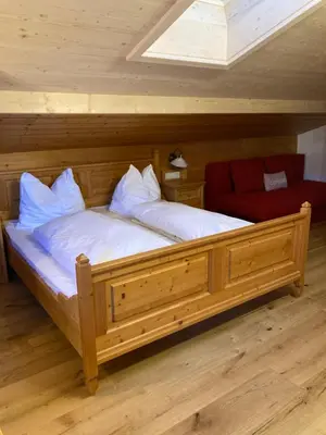 Ein Bett oder Betten in einem Zimmer der Unterkunft Haus am Mühlenweg