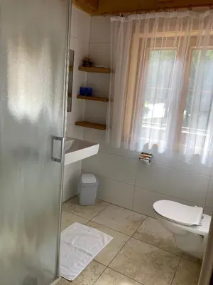 Ein Badezimmer in der Unterkunft Haus am Mühlenweg