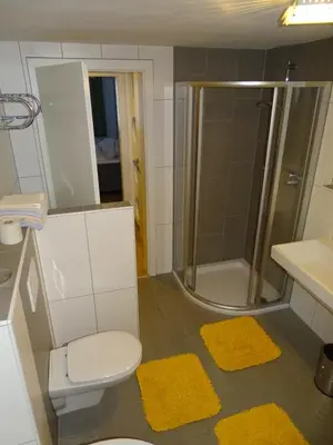 Ein Badezimmer in der Unterkunft Ferienwohnung Stegmühle I