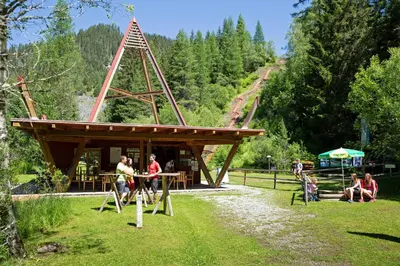 Naturlandschaft in der Nähe des Chalets