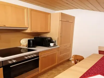 Küche/Küchenzeile in der Unterkunft Apartment in Wagrain with Stunning Mountain Views