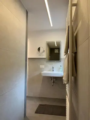 Ein Badezimmer in der Unterkunft Haus Ortsblick