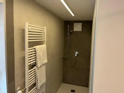 Ein Badezimmer in der Unterkunft Haus Ortsblick