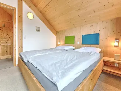 Ein Bett oder Betten in einem Zimmer der Unterkunft Chalet in Hohentauern am Skilift