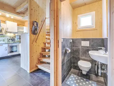 Ein Badezimmer in der Unterkunft Chalet in Hohentauern am Skilift