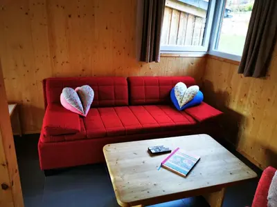 Ein Sitzbereich in der Unterkunft Chalet in Hohentauern near Ski Lift