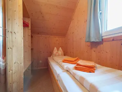 Ein Bett oder Betten in einem Zimmer der Unterkunft Chalet in Stadl nahe Kreischberg Pisten