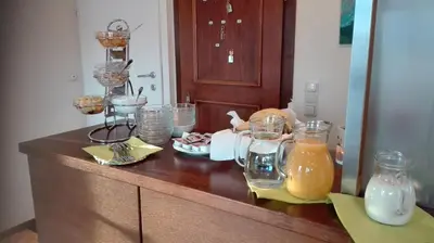 Kaffee-/Teezubehör in der Unterkunft Pension Restaurant Meran
