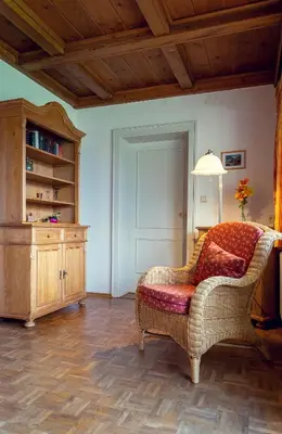 Ein Sitzbereich in der Unterkunft Haus Stangl
