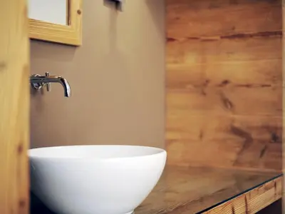 Ein Badezimmer in der Unterkunft Stallerhof