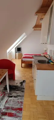 Küche/Küchenzeile in der Unterkunft Haus Elsasser