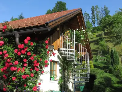 Ein Garten an der Unterkunft Haus Loidl