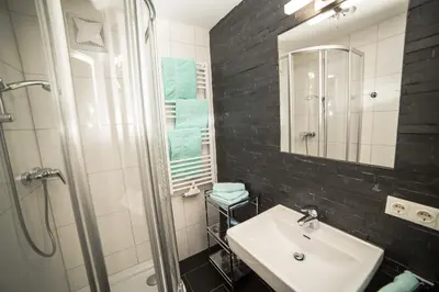 Ein Badezimmer in der Unterkunft Apartments Reiterbäck