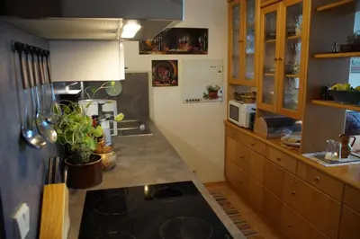 Küche/Küchenzeile in der Unterkunft Apartment im Hocheck