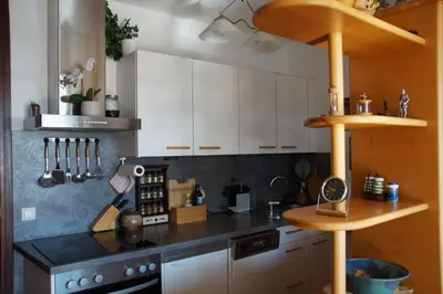 Küche/Küchenzeile in der Unterkunft Apartment im Hocheck