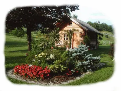Ein Garten an der Unterkunft Ferienhof Unterführholzergut
