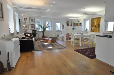 Ein Sitzbereich in der Unterkunft feels like home