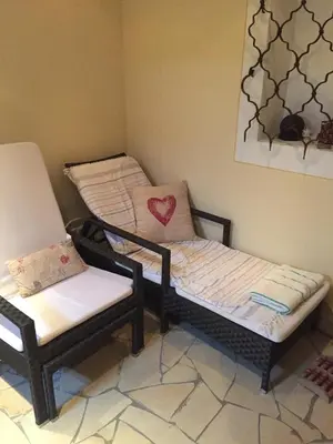 Ein Bett oder Betten in einem Zimmer der Unterkunft Ferienwohnungen Ellmer