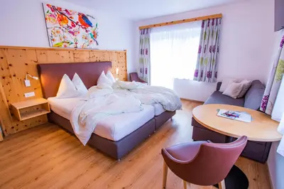 Ein Bett oder Betten in einem Zimmer der Unterkunft Bergerhof