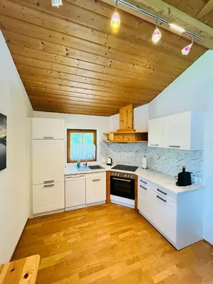 Küche/Küchenzeile in der Unterkunft Haus Helga