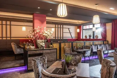 Ein Sitzbereich in der Unterkunft Hotel Adapura Wagrain