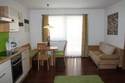 Küche/Küchenzeile in der Unterkunft Alpenjuwel Appartements
