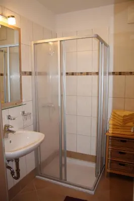 Ein Badezimmer in der Unterkunft Alpenjuwel Appartements